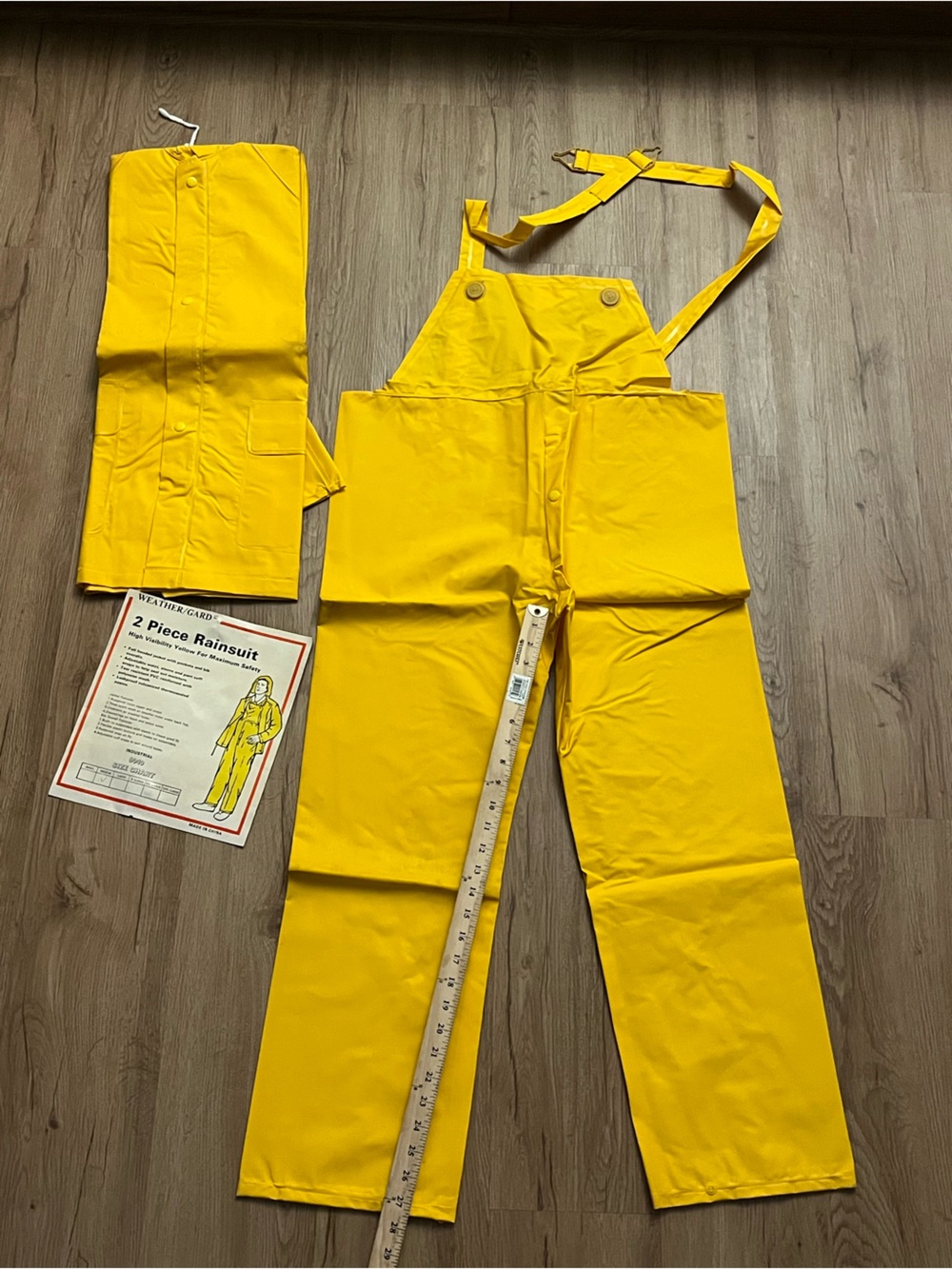 Title: Weather/Gard Industrial 9040 Men’s M 2-Piece Yellow Rain Suit NEW